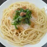 大根と大葉の和風梅パスタ